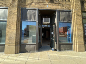 Preparation pf Warner Theatre storefronts